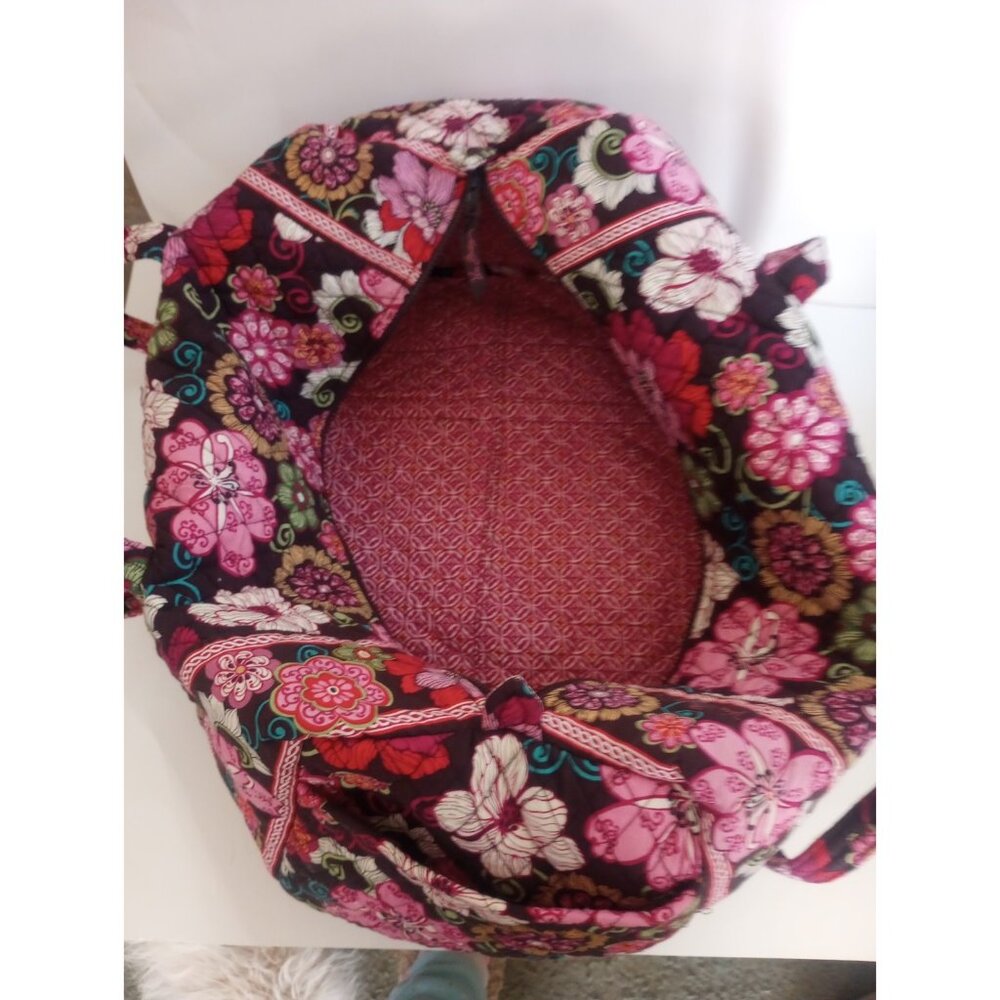 VERA BRADLEY FLORAL WEEKEND BAG LARGE TRAVEL TOTE - Picture 4 of 5